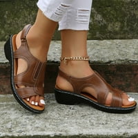 Oavqhlg3b дамски сандали разрешение летни дами чехли небрежни женски обувки римска риба уста ежедневни клинове сандали