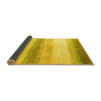 Ahgly Company Indoor Square Solid Yellow Modern Area Rugs, 7 'квадрат
