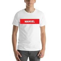 Супер червен блок Мануел Памучна тениска с недефинирани подаръци