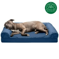 Фурхавен продукти за домашни любимци ватиран ортопедичен диван за домашни любимци легло за кучета и котки-флот, голям