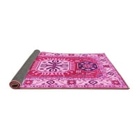 Ahgly Company Indoor Square Persian Pink Traditional Area Rugs, 8 'квадрат