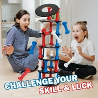 Подреждане игра е-джет акробатика гигантски кула игра за деца възрастни