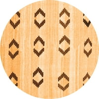 Ahgly Company на закрито кръг югозападен оранжев селски килими, 6 'кръг