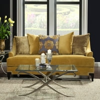 Мебели от Америка традиционен Плат Ерлен диван, злато