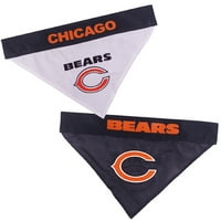 Домашни любимци първа НФЛ Чикаго мечки Кучешка кърпа-лицензирана, реверсивна кърпа за домашни любимци