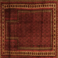 Ahgly Company Indoor Rectangle Persian Orange Traditional Area Rugs, 7 '9'