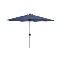 Вестин Открит фута слънчева доведе пазар чадър с наклон & манивела за открит вътрешен двор УВ устойчиви на атмосферни влияния,
